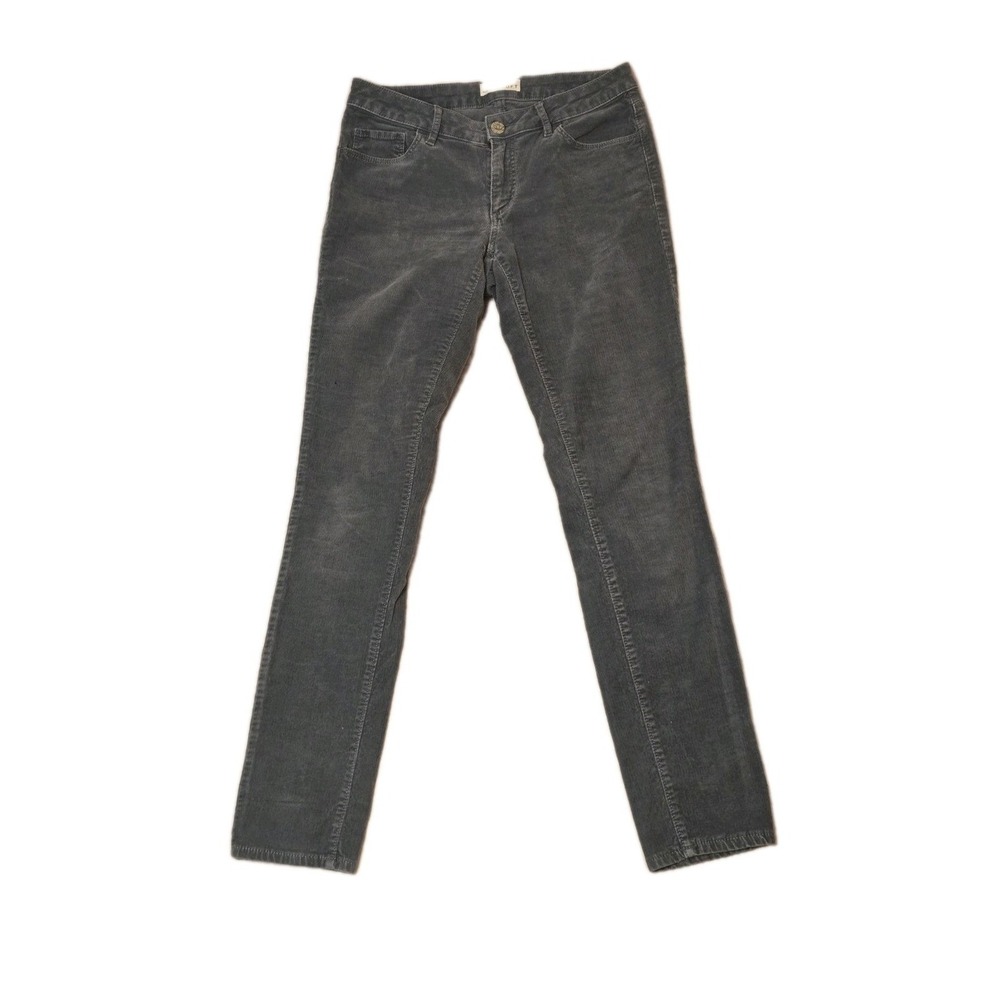 Loft Curvy Skinny Pin Whale Corduroy Pants‎ Womens Size [Add] Spruce Blue NWOT